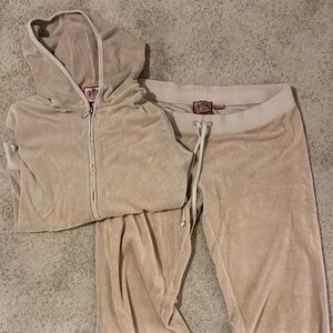 Juicy Couture Beige Tracksuit Set